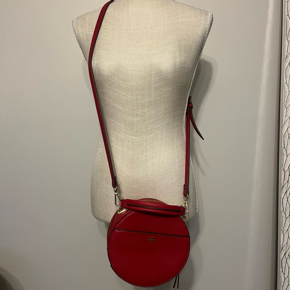 Collection XIIX Red Crossbody Bag with Textured Design